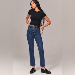 Abercrombie & Fitch the Ankle Straight Ultra High Rise size 27.
